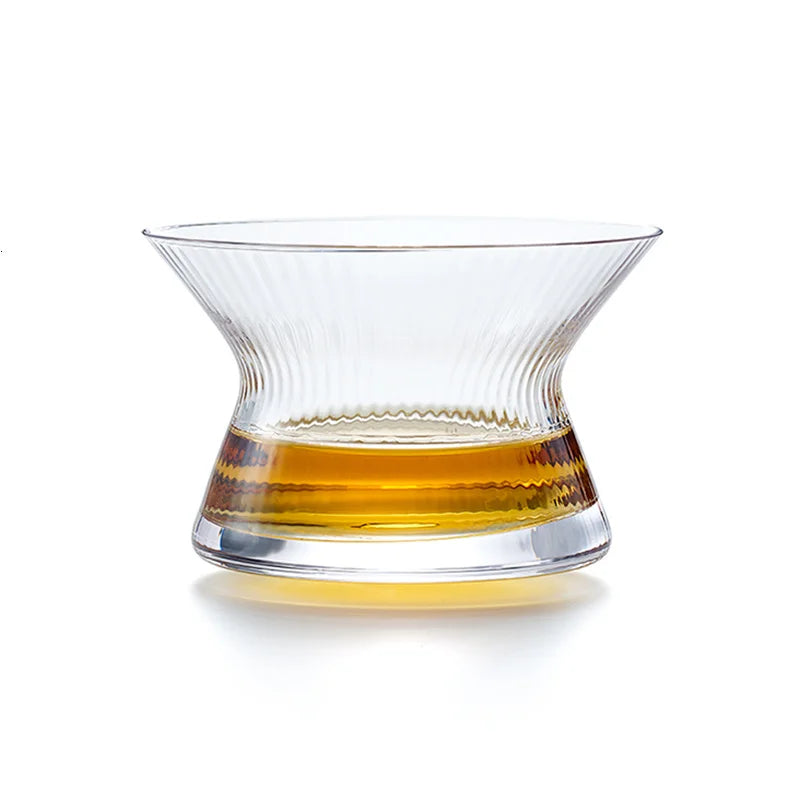 Limited Edition The 'HANYU' Japanese Edo Kiriko Spinning Whiskey Glasses (Set of 1 or 2)