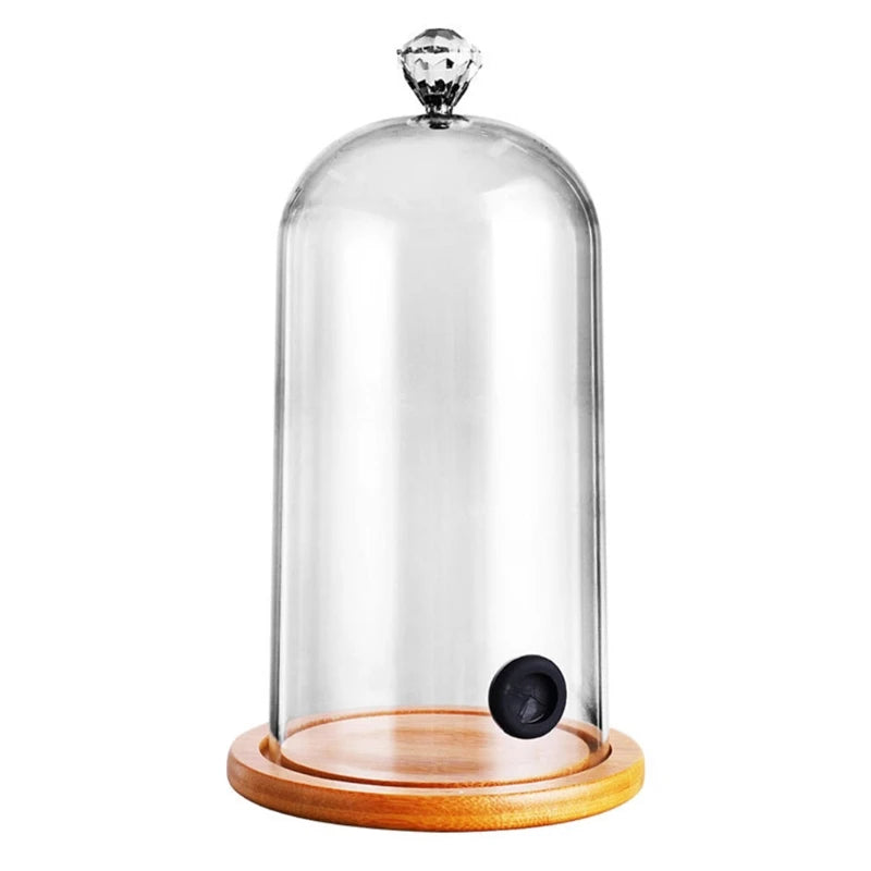 Plastic Smoking Dome with wooden base (1 piece)