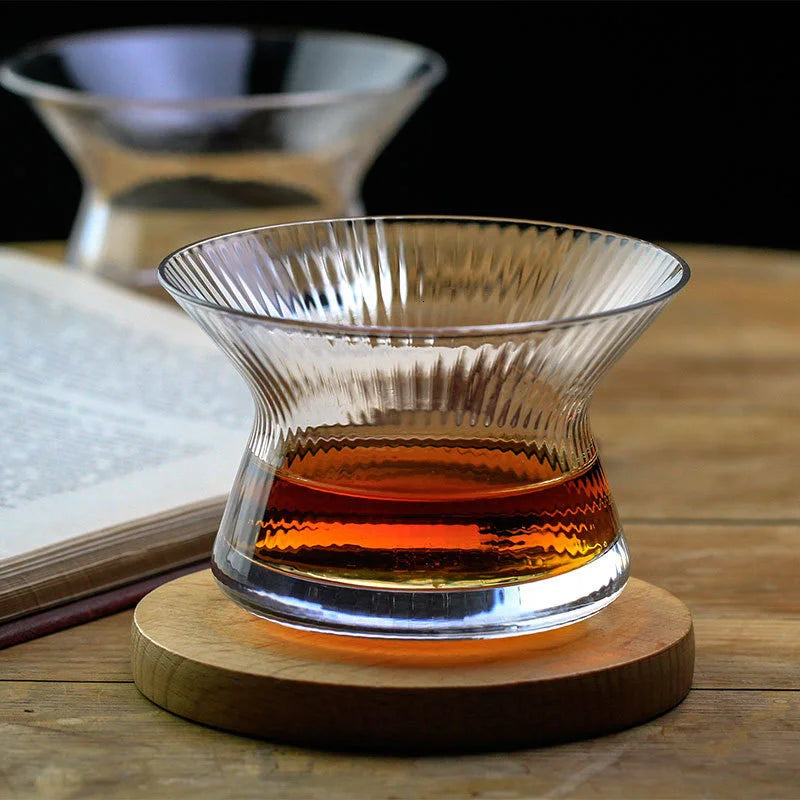 Limited Edition The 'HANYU' Japanese Edo Kiriko Spinning Whiskey Glasses (Set of 1 or 2)