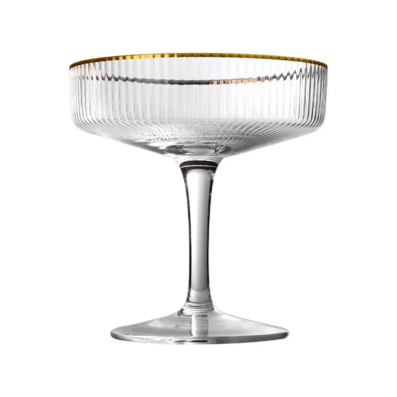 Gold Rimmed Crystal Glass (1 piece)