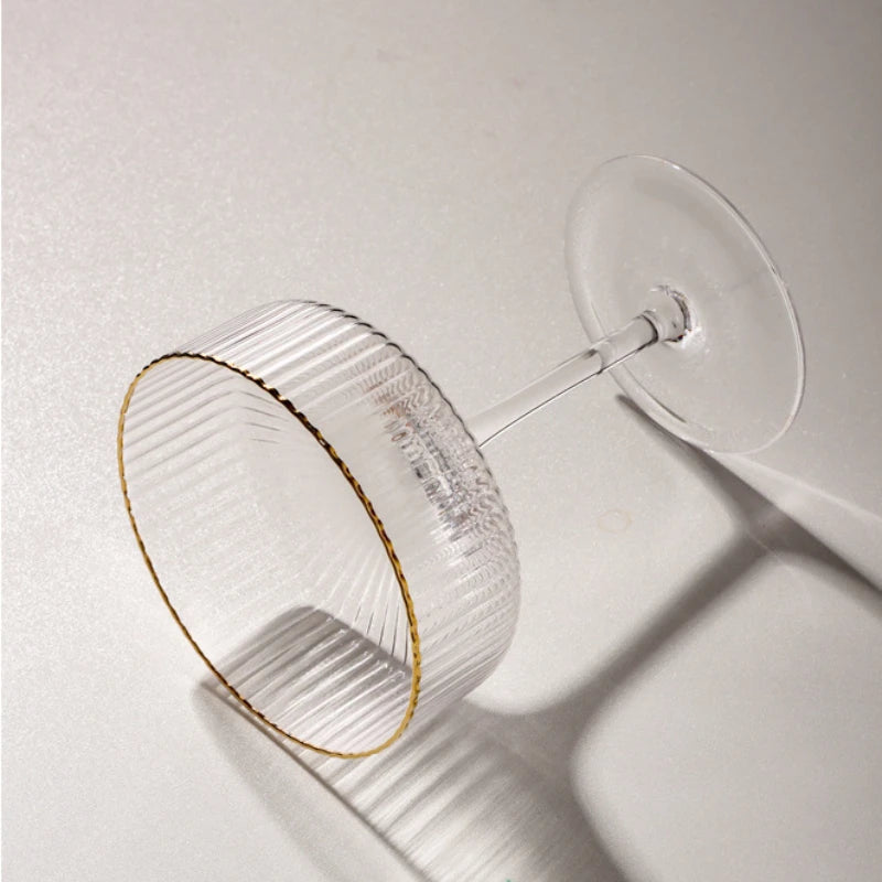 Gold Rimmed Crystal Glass (1 piece)