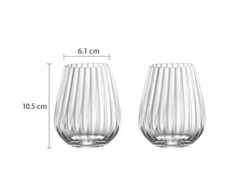 Nordic Ripple Crystal Glass (Set of 2, 430ml)