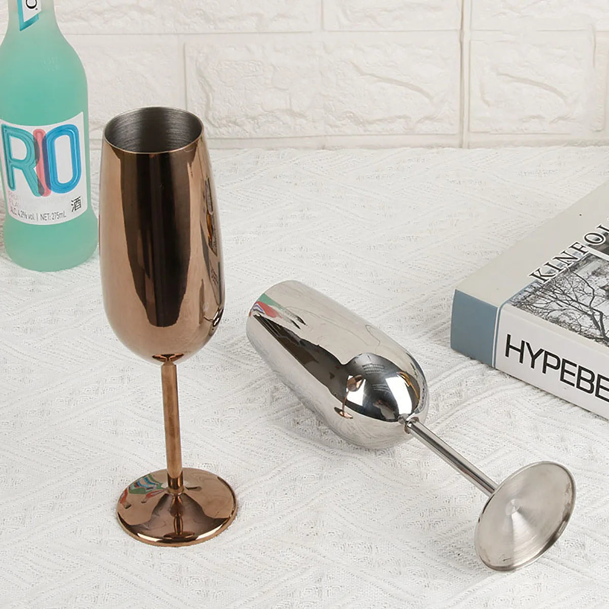 Stainless Steel Champagne glass (2/4pc 260ml)