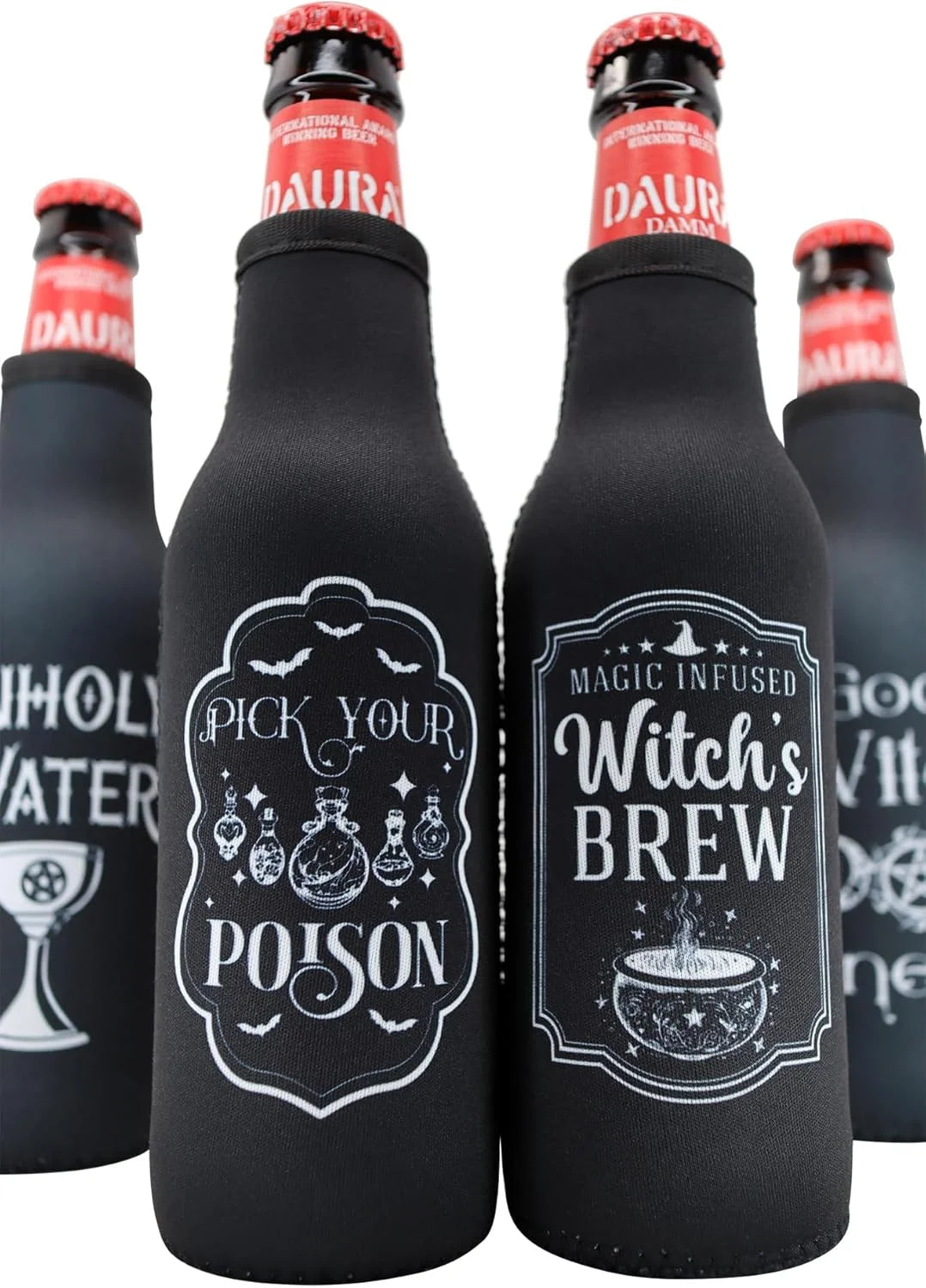 Gothic Witchy Bottle Coolers (1 pce)