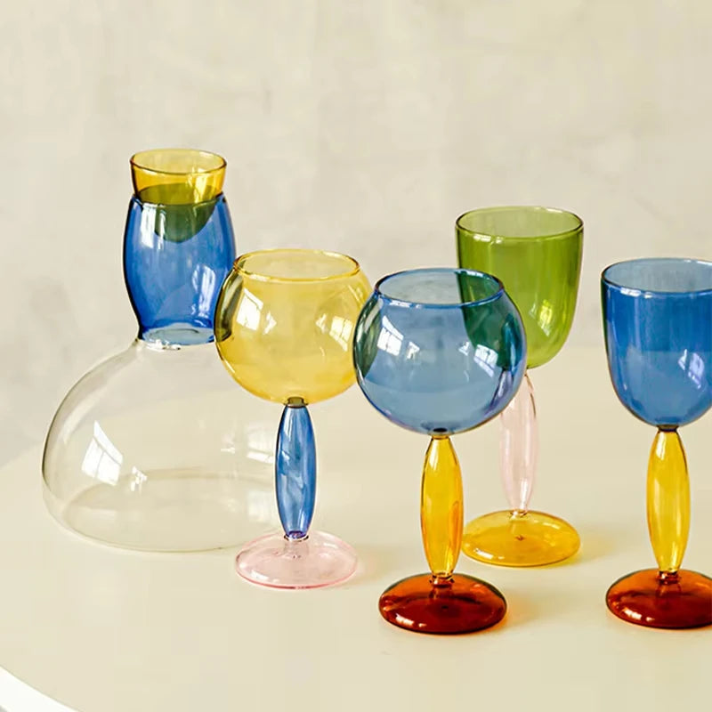 Handmade Decanter (Blue/Yellow 1.5L)