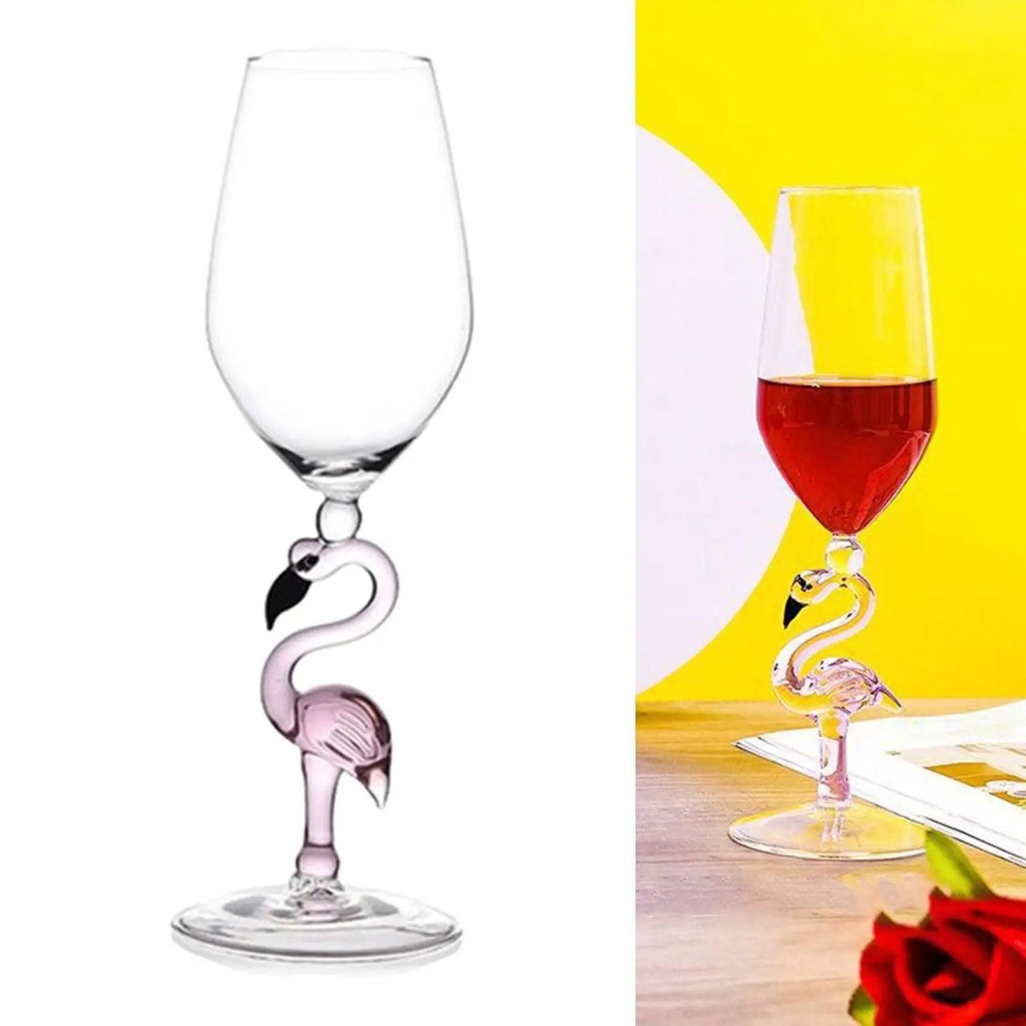 Pink Flamingo Champagne Flute (Set of 2, 330 ml)