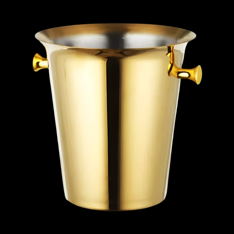 Stainless Steel Gold Ice Bucket (5L)