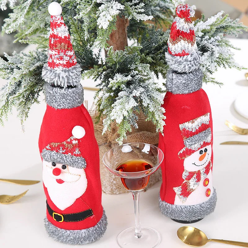 Christmas Wine Bottle Covers (1 piece)