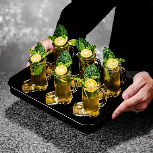 Boot Shaped Shot Glass w/handle (Set of 6, 50ml)