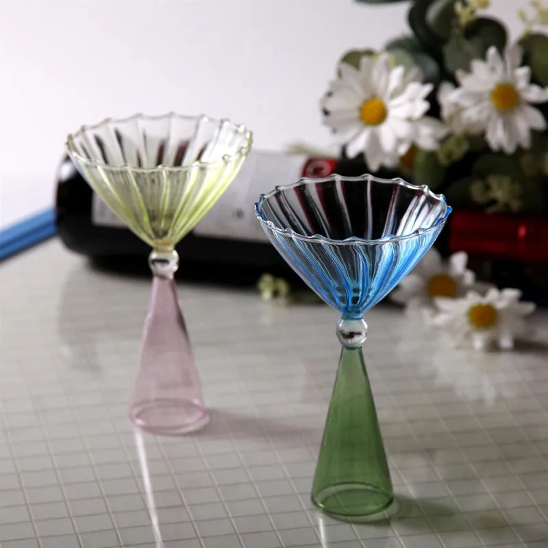 Creative Martini Glass - Green/Pink (1 pce)