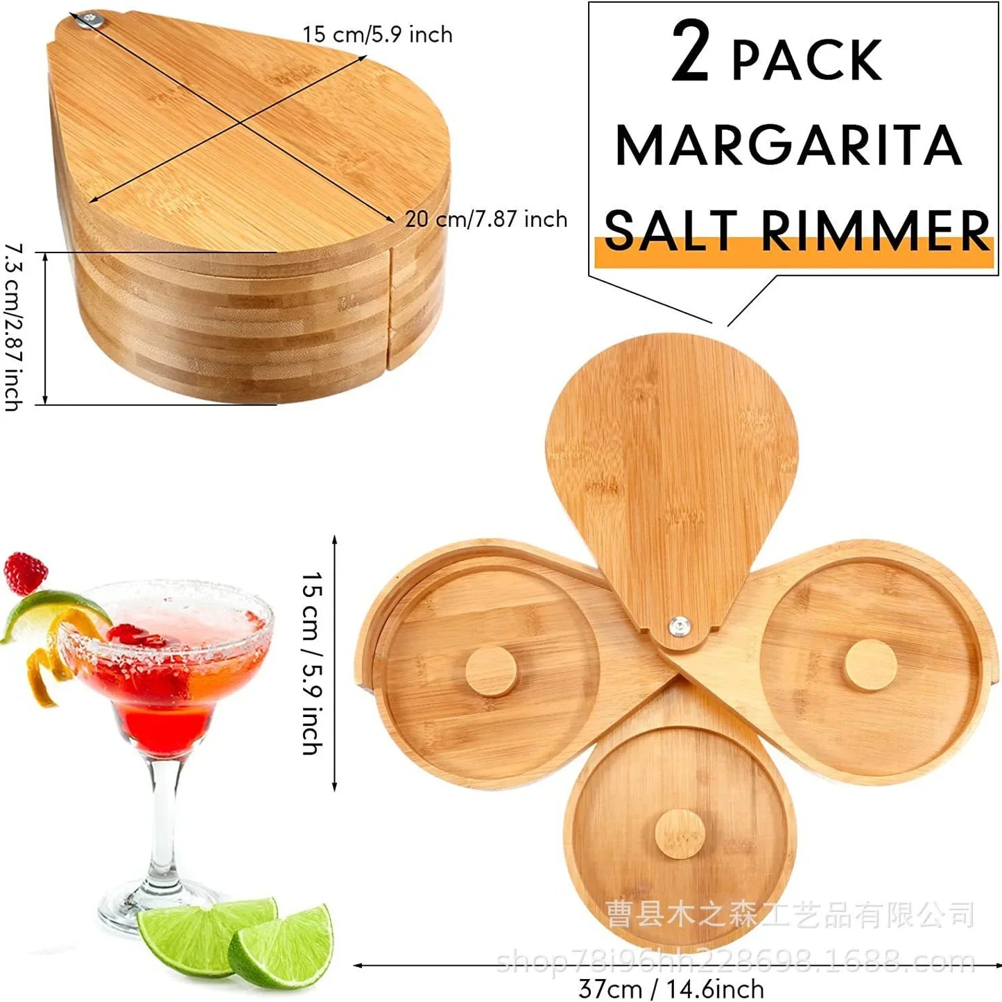 3 Tier Bamboo Glass Rimmer