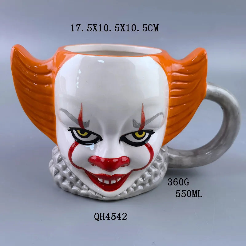Horror Clown Mug - (1 pce/550ml)