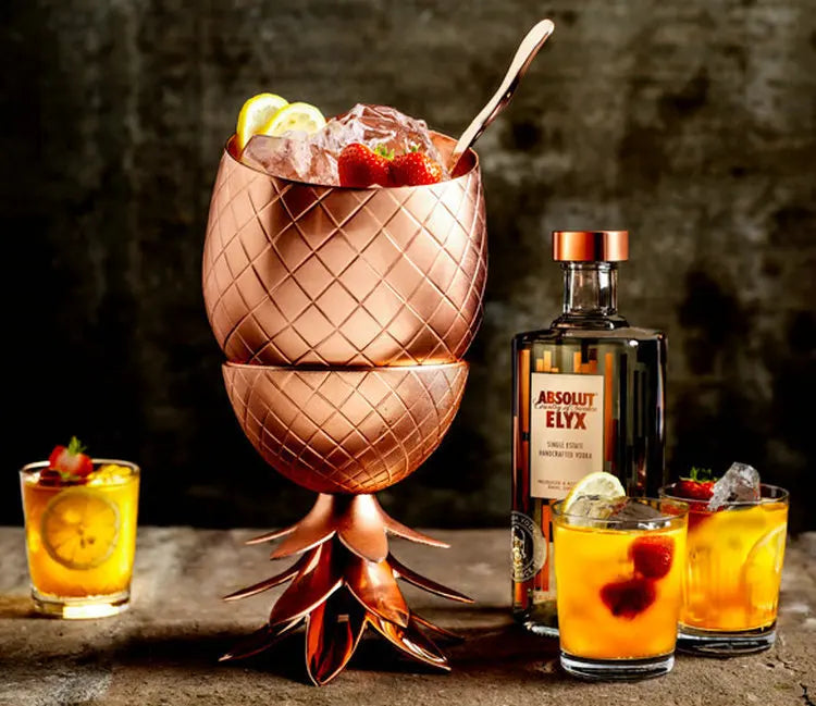 Copper Pineapple Cocktail Cup (1pce, 500ml)