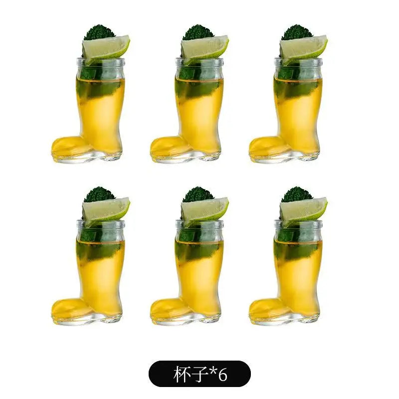 Boot Shaped Shot Glasses (Set of 6, 50ml)
