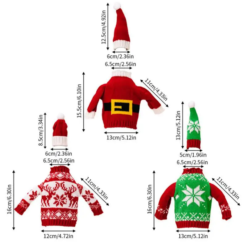 Knitted Sweater Wine Bottle Cover (1 piece)