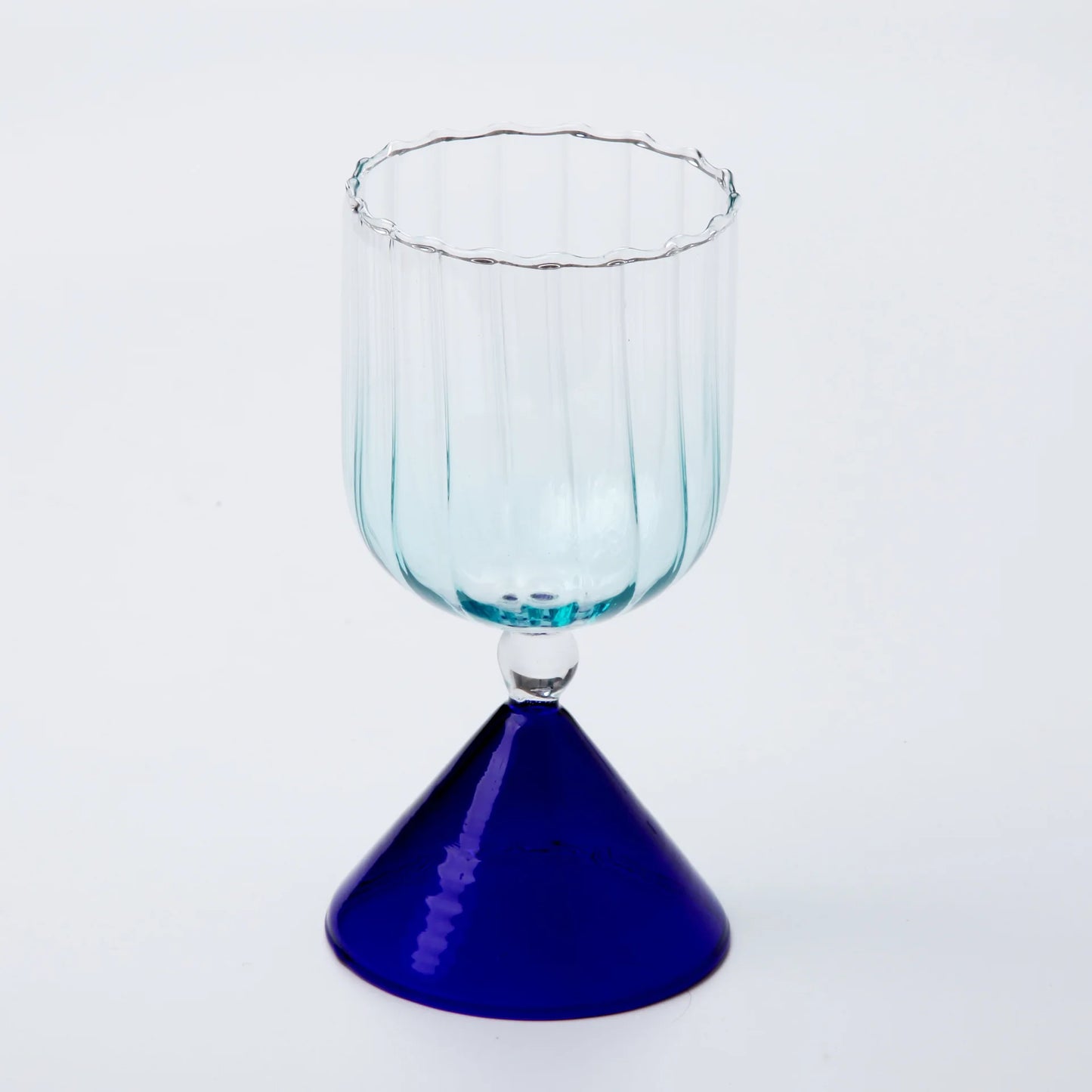 Creative Cocktail Glass - Two Tone Blue (1 pce)