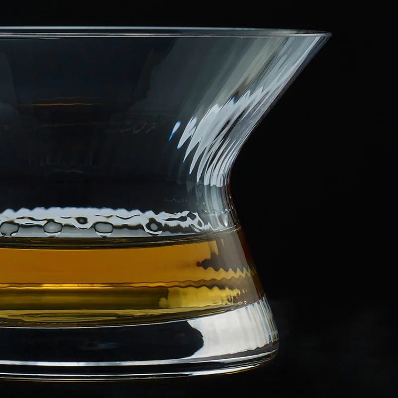 Limited Edition The 'HANYU' Japanese Edo Kiriko Spinning Whiskey Glasses (Set of 1 or 2)