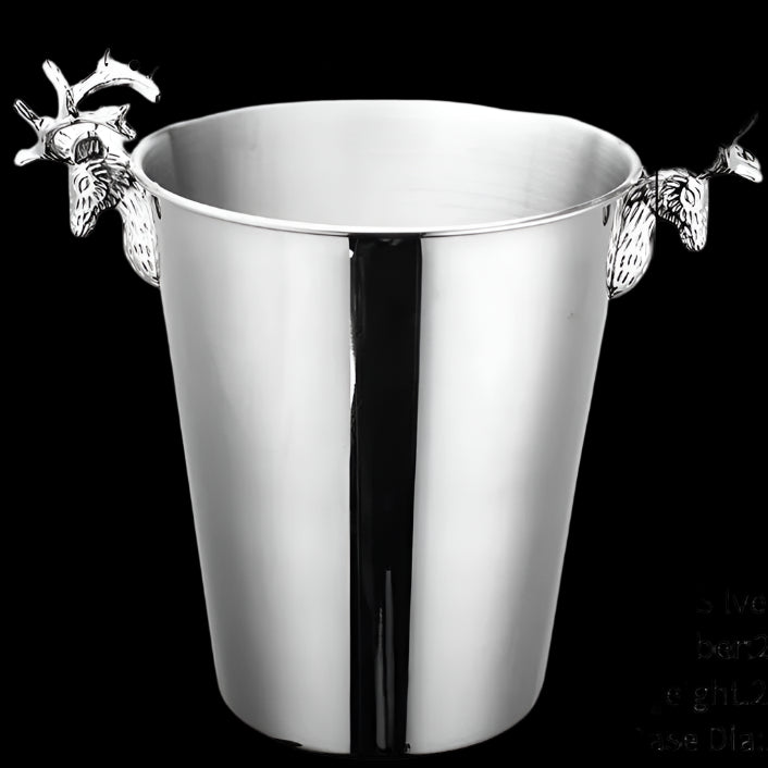 Stainless Steel Deer Head Ice Bucket (5L)