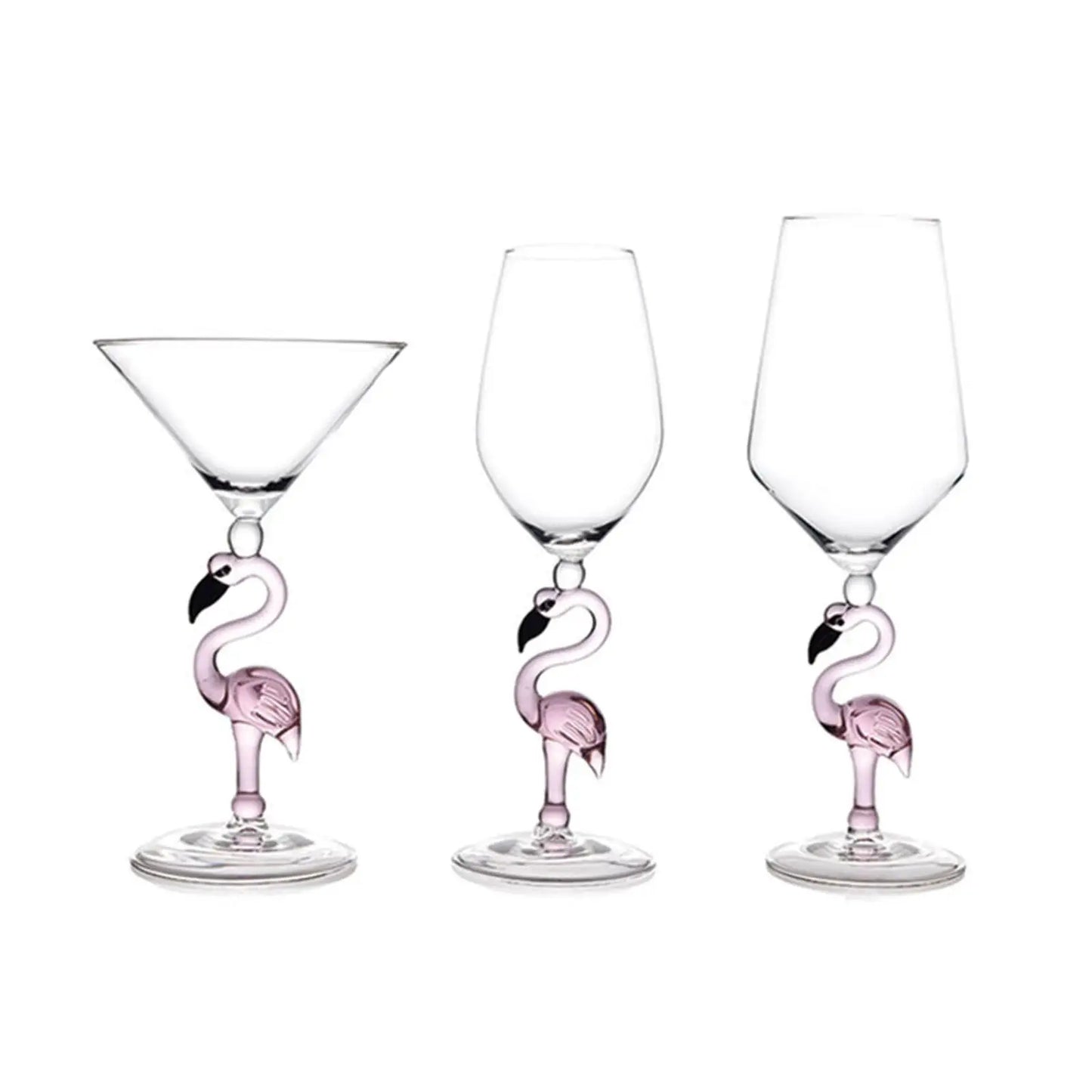 Pink Flamingo Wine Glass (Set of 2, 500ml)