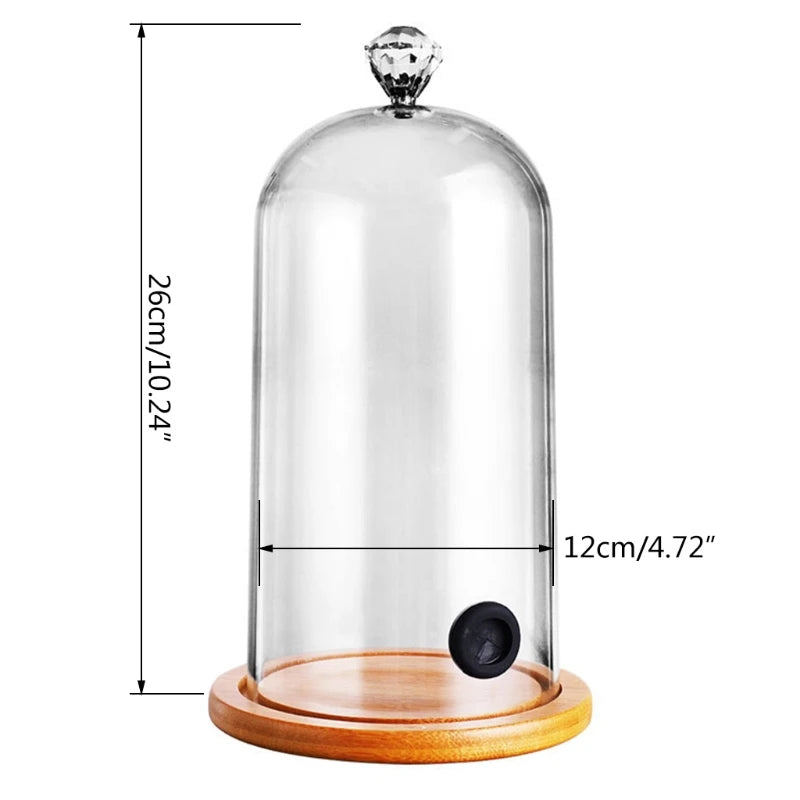 Plastic Smoking Dome with wooden base (1 piece)