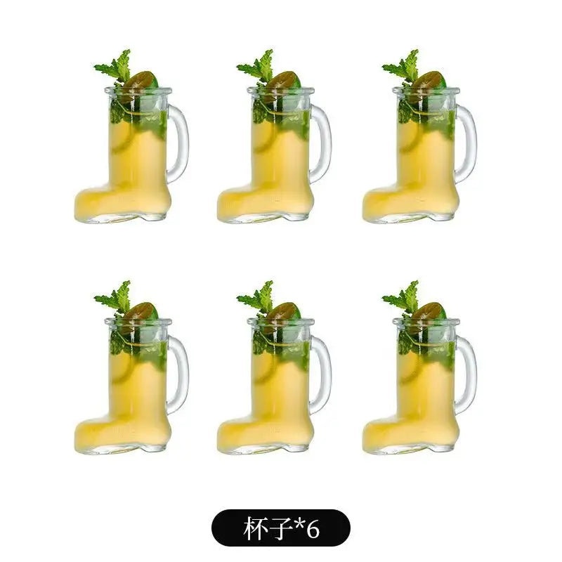 Boot Shaped Shot Glass w/handle (Set of 6, 50ml)