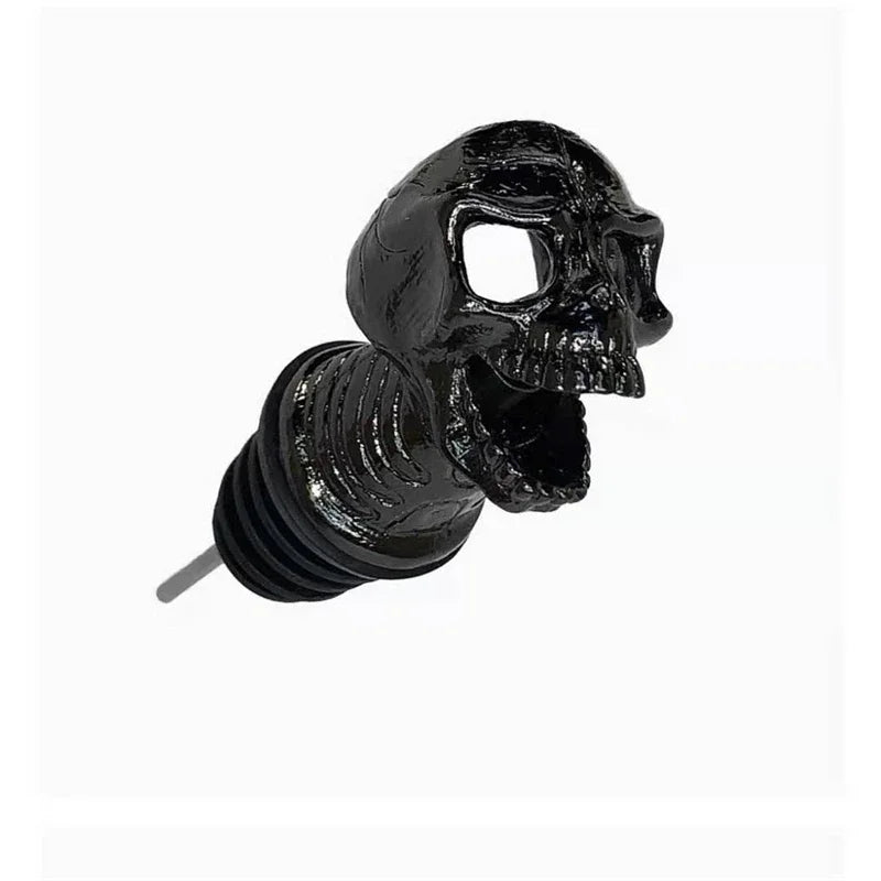 Halloween Skull Head Wine Pourer Ghost Festival Party Wine Bottle Stopper Decorations Supplies Pour Spout Club Bar Accessories