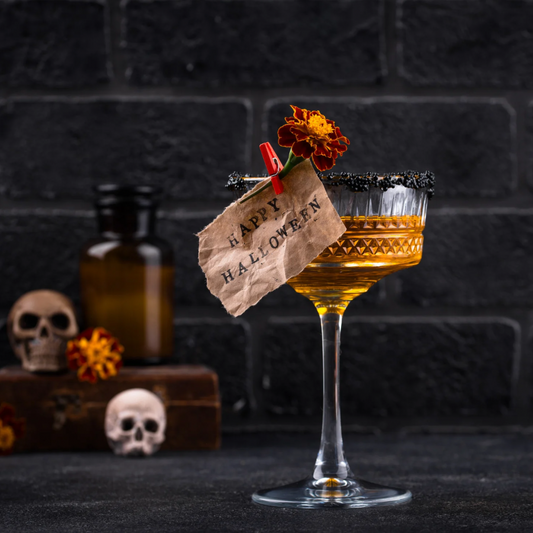 Golden Afterlife — A Day of the Dead Cocktail That Shimmers from Beyond