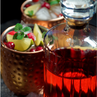 Embrace the Festive Spirit with a Cranberry Mule Cocktail