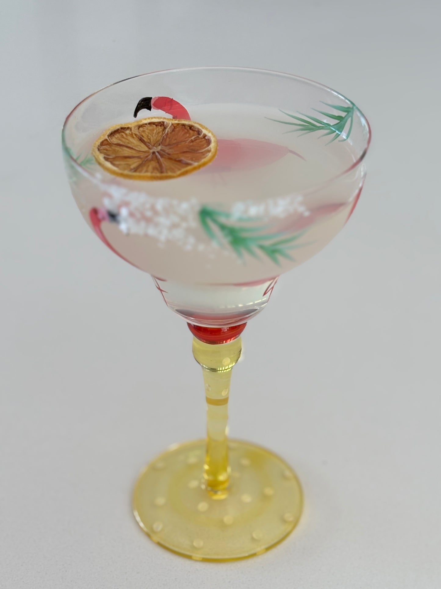 Handmade Colourful Margarita Glass