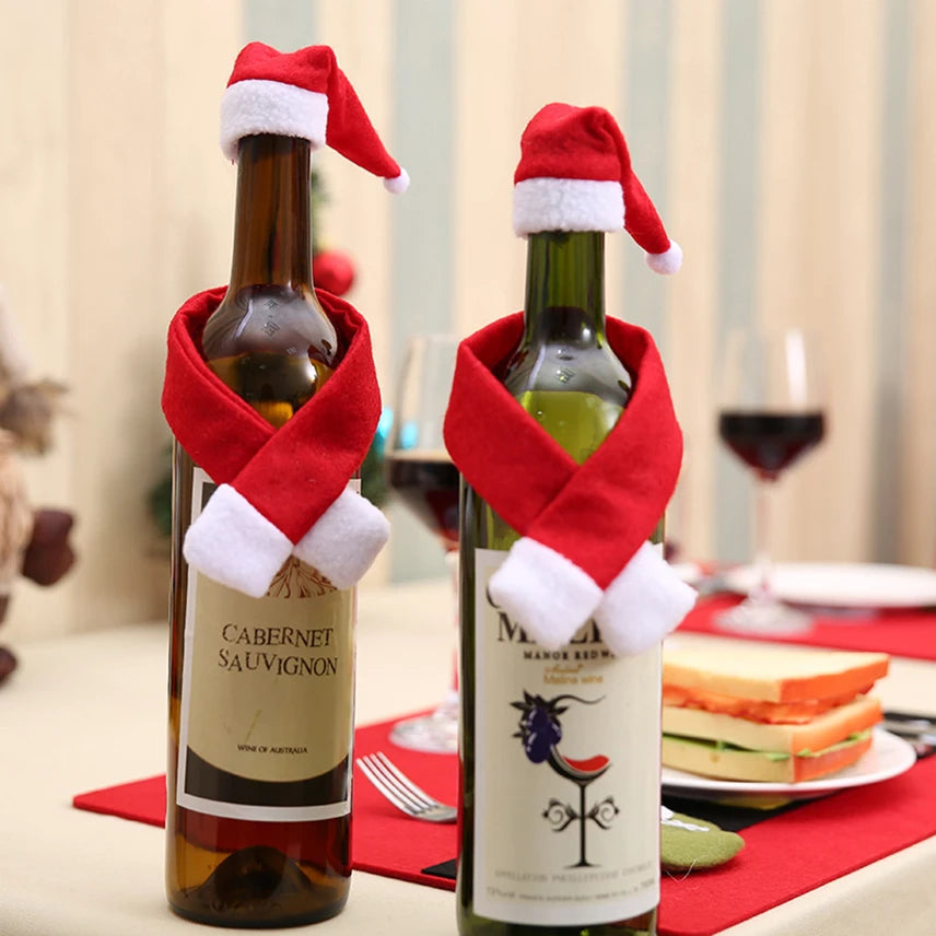 Santa Claus Wine Bottle Cover