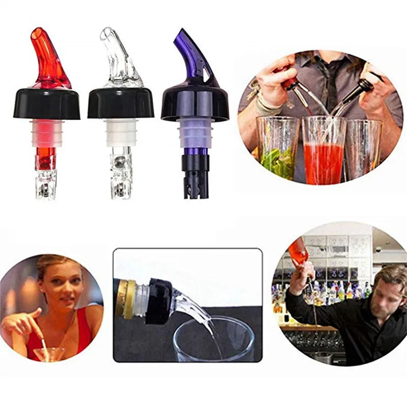 30ml Automatic Measured Bottle Pourer Quick Shot Spirit  Drinks Wine Cocktail Dispenser barware wine pourer set sof  3/6/12