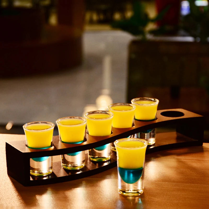 Wooden Shot Glass Holder