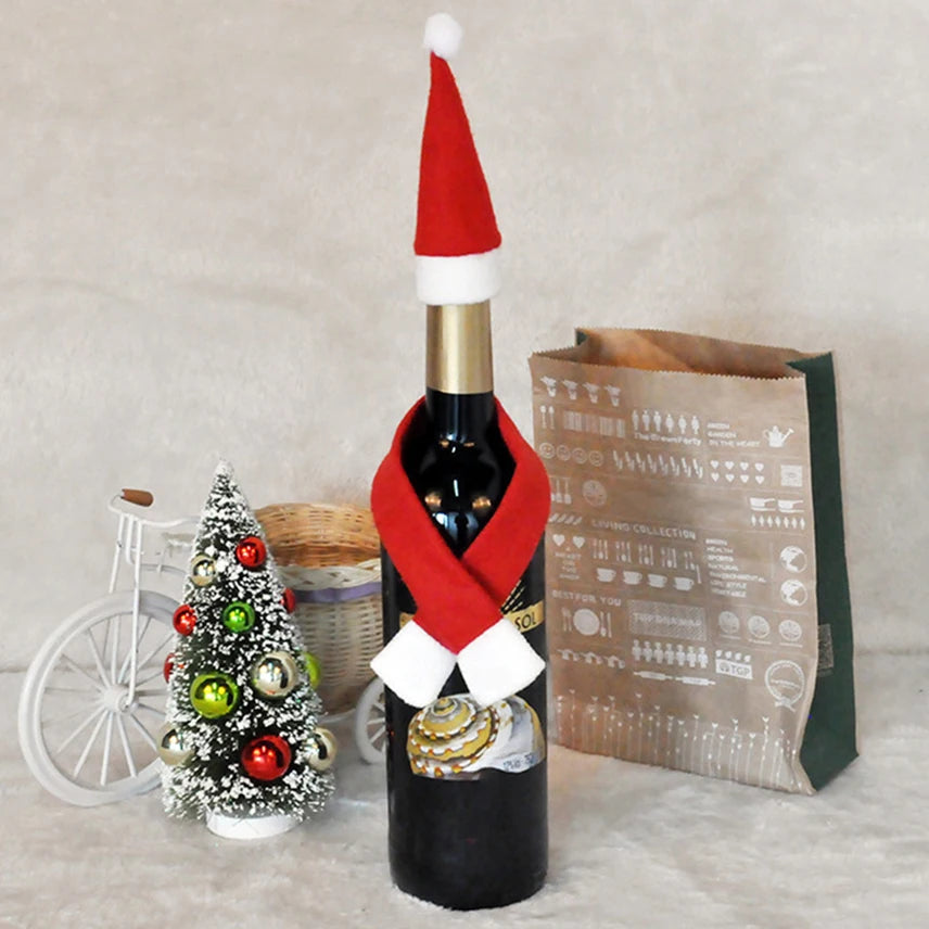 Santa Claus Wine Bottle Cover