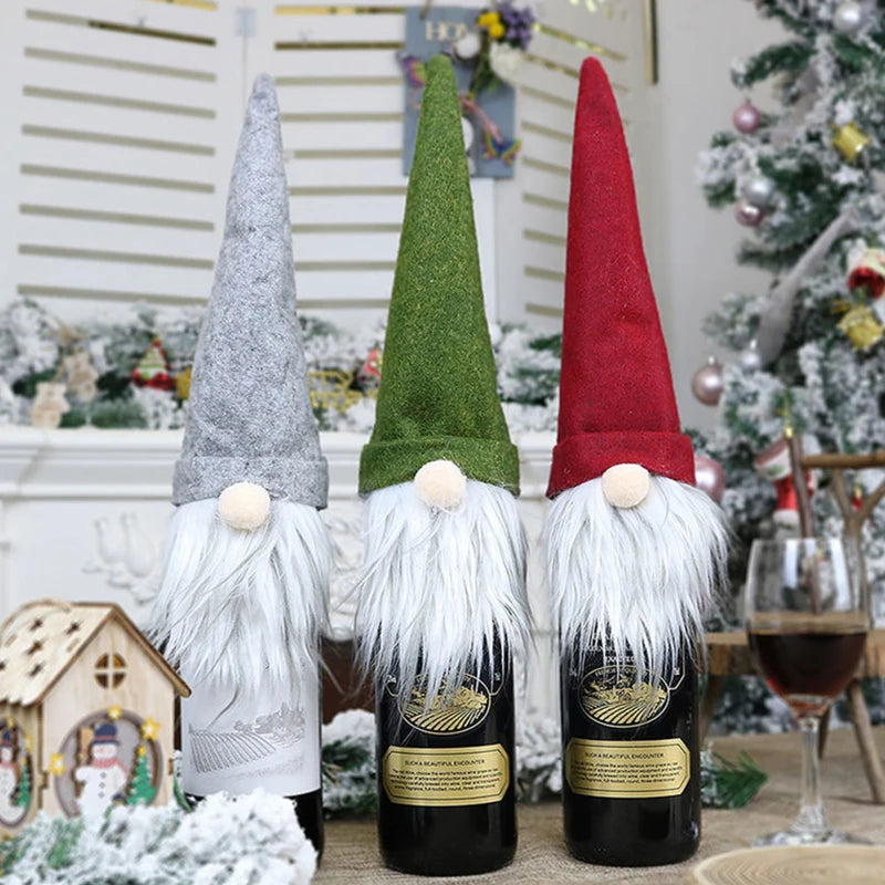 Christmas Dwarf Wine Bottle Cover (1 piece)