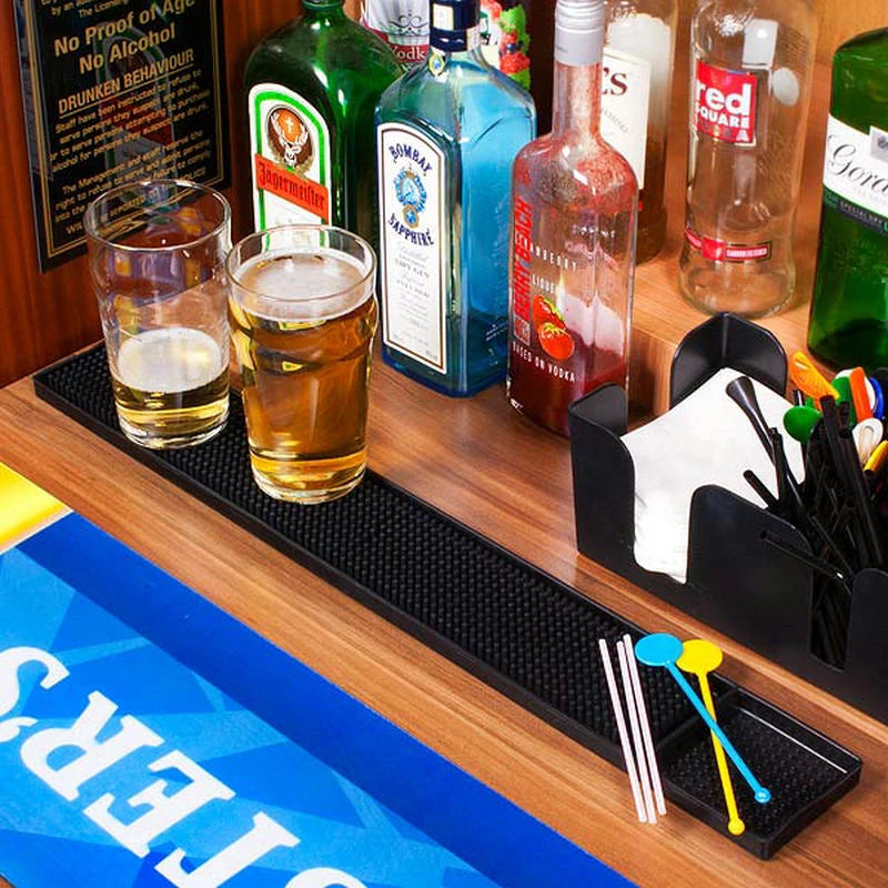 3 Sizes/4 Shades Rubber Table Mat Pad Bar