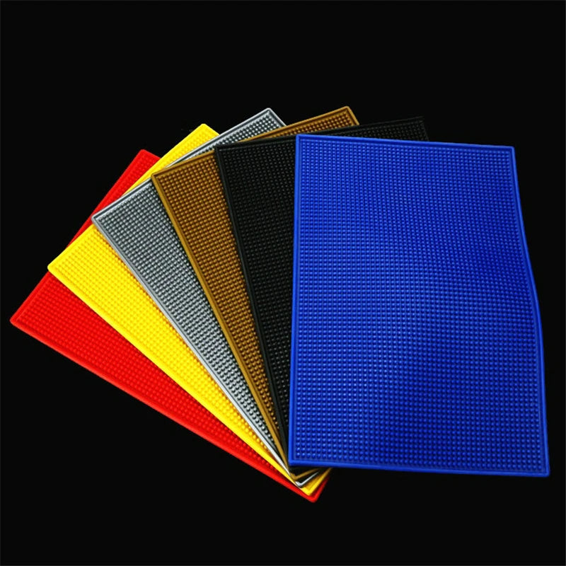 3 Sizes/4 Shades Rubber Table Mat Pad Bar