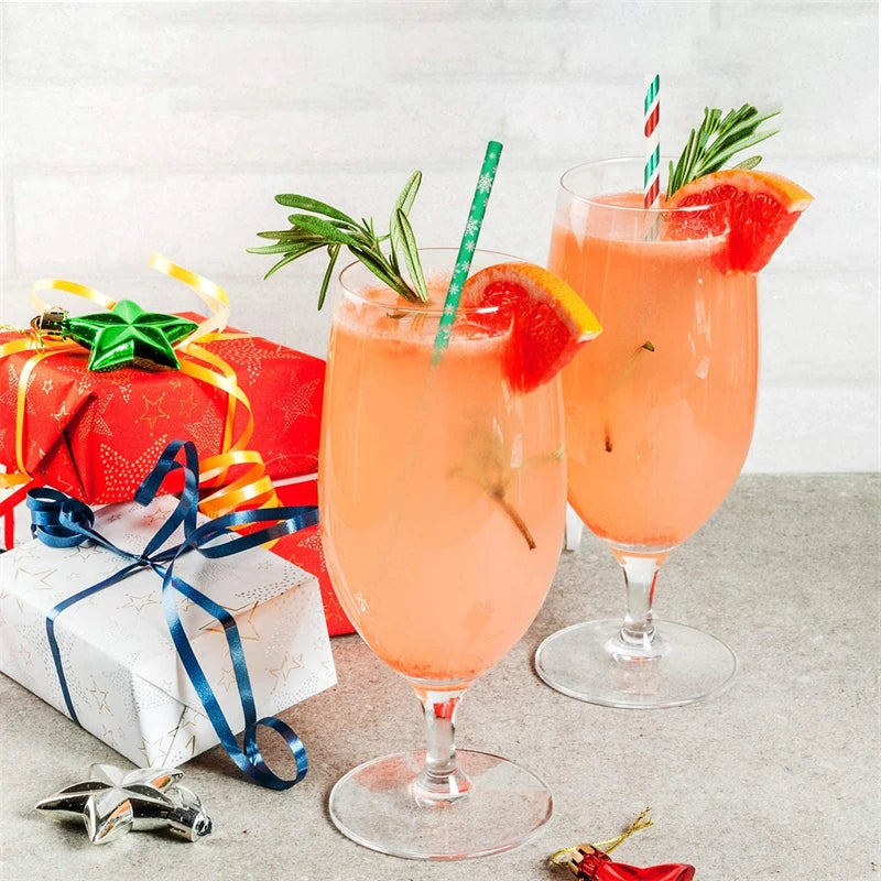 Christmas Paper Straws (25/50 pieces)