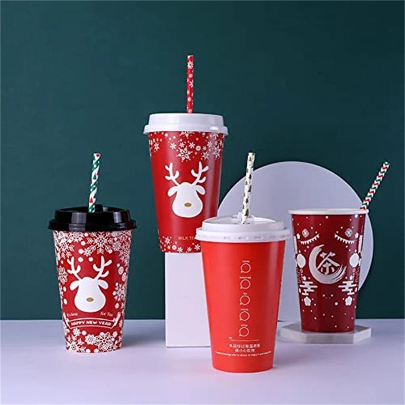 Christmas Paper Straws (25/50 pieces)