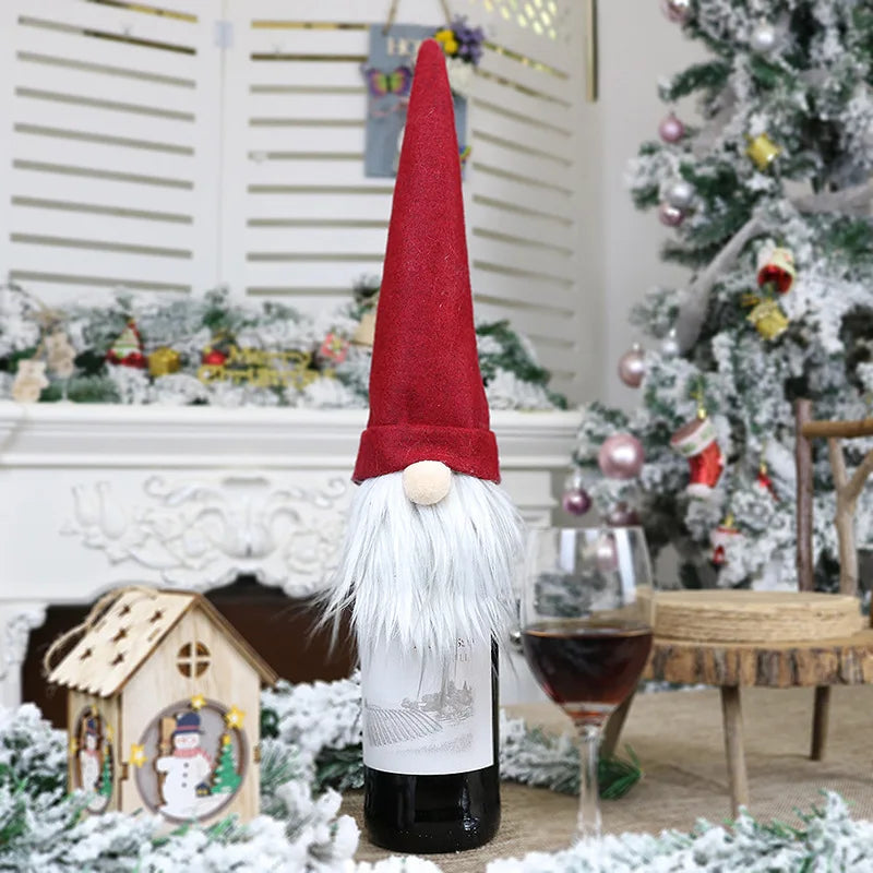 Christmas Dwarf Wine Bottle Cover (1 piece)