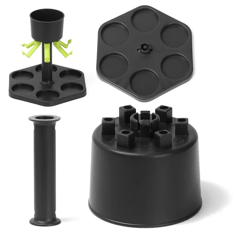 Shot Dispenser & Shot Glasses (6)