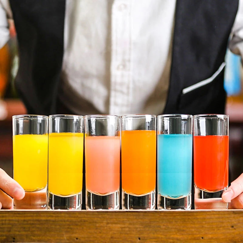 Set of 4 Tall Shot Glasses (70ml)