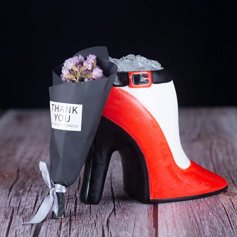 High heel shaped Ceramic Cocktail Glass (1 piece - 490ml)