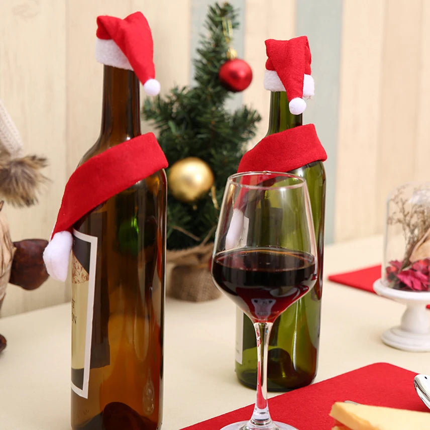 Santa Claus Wine Bottle Cover