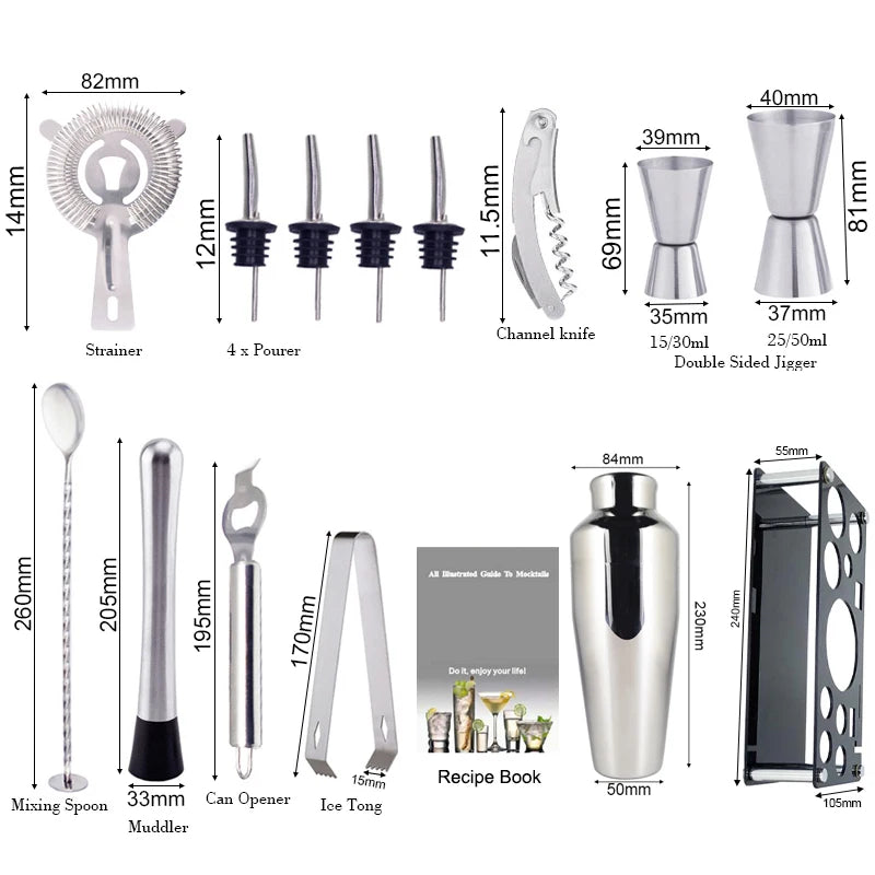 Cocktail Shaker Kits (750/700/600ml)