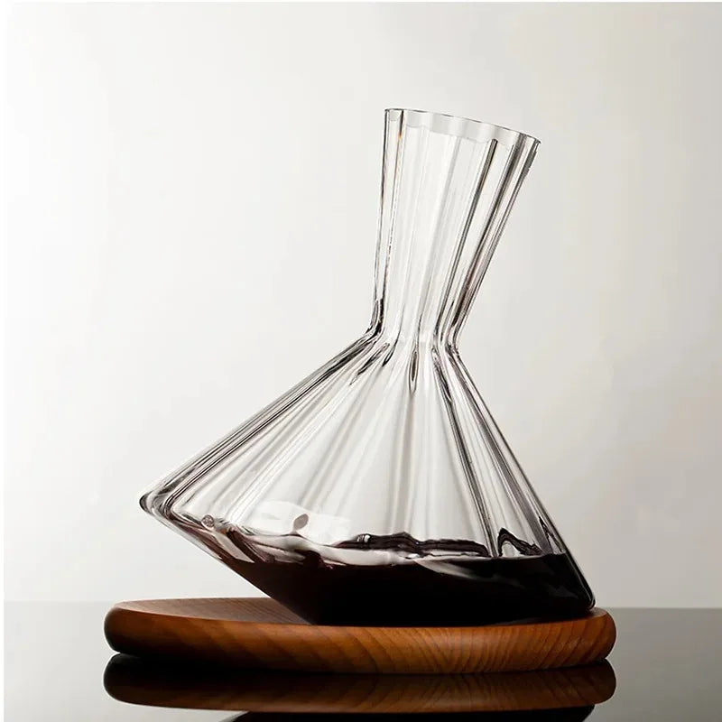 Crystal Glass Rotating Decanter (1500ml)