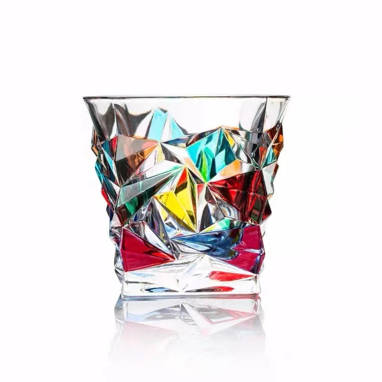 Colourful Painted Whiskey Glasses (1 piece/350ml)