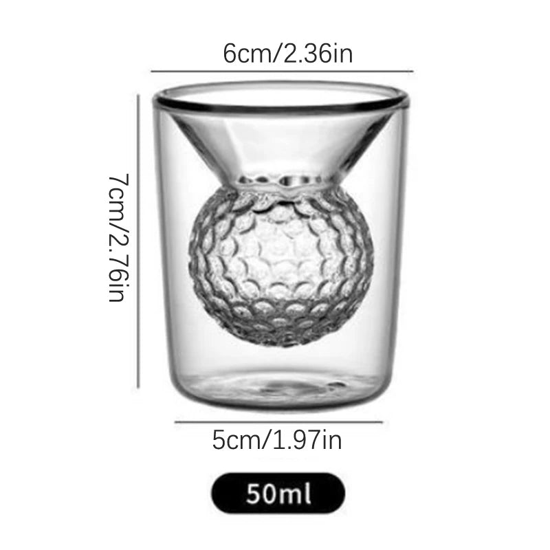 Golf Ball Shape Shot Glasses (1 piece, 50ml)