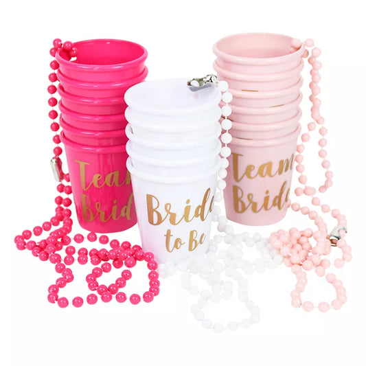 'Bride To Be' Plastic Shot Glasses (Set 2/4/6)