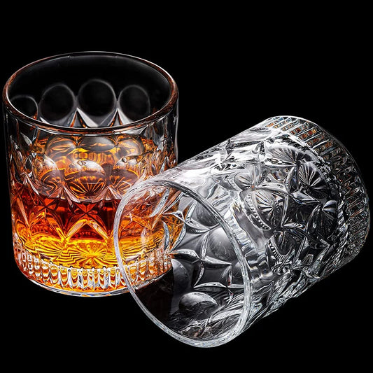 Old Fashioned Whiskey Glasses (Set of 4, 280ml)