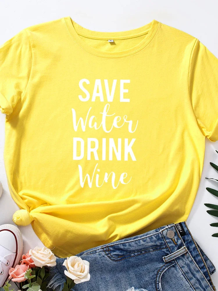 "Save Water Drink Wine" T-Shirt